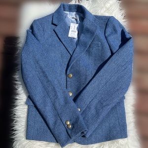 J CREW HERRINGBONE SCHOOLBOY BLAZER JACKET SIZE 4
